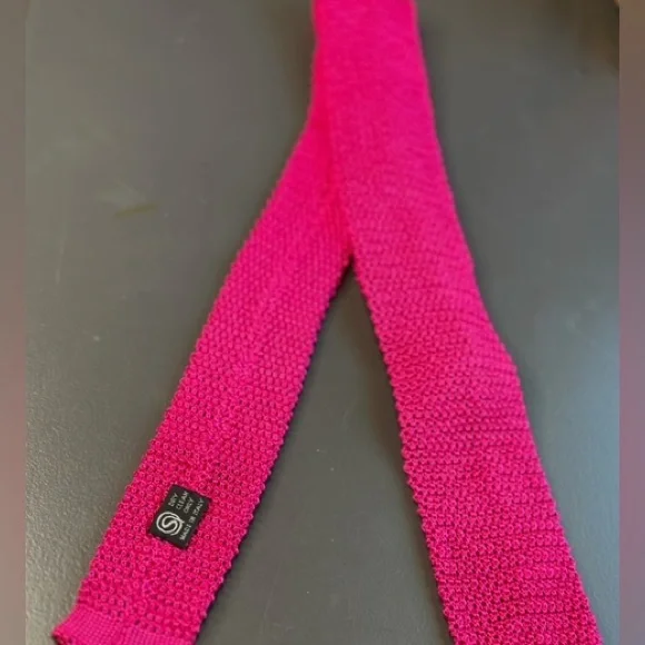 3 Black Silk Knit Ties - BUNDLE - Picture 2 of 6